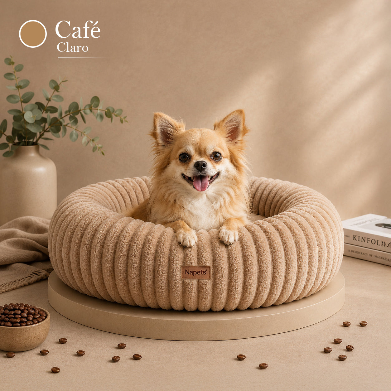 Cama Antiestrés Para Perros con Memory Foam