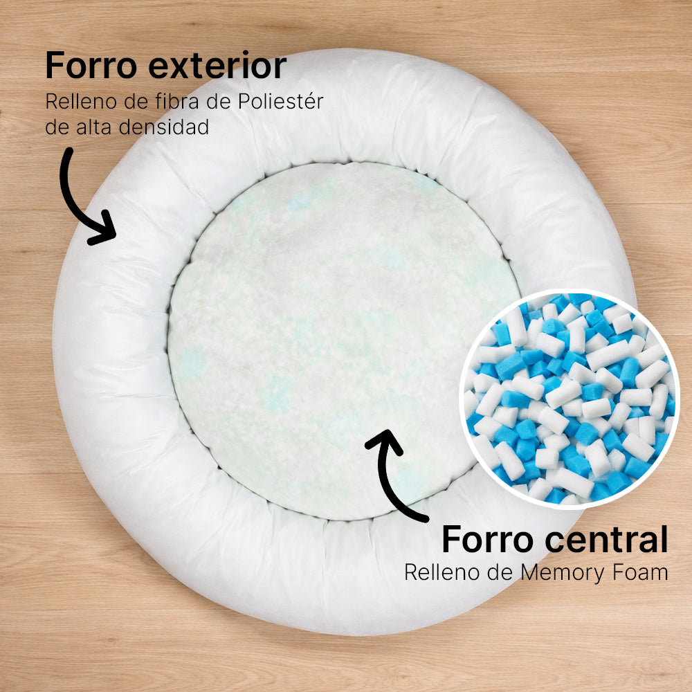 Cama Antiestrés Para Perros con Memory Foam