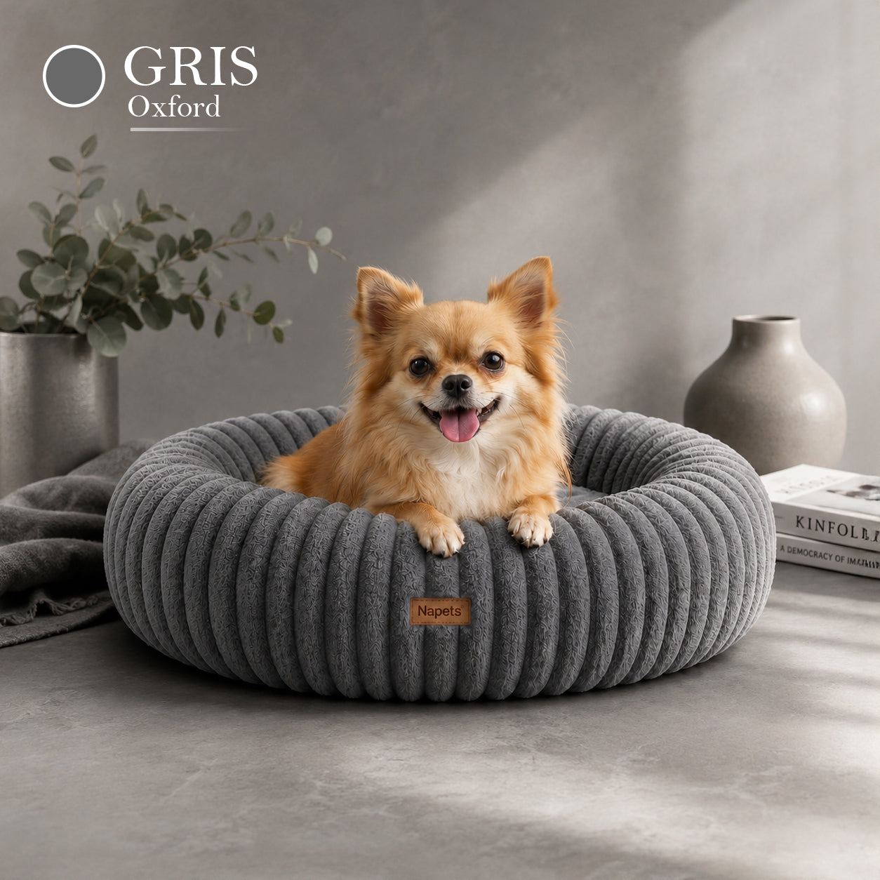 Cama Antiestrés Para Perros con Memory Foam
