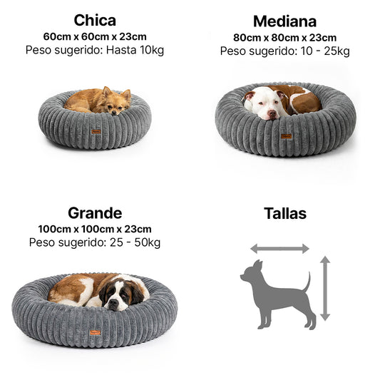 Cama Antiestrés Para Perros con Memory Foam